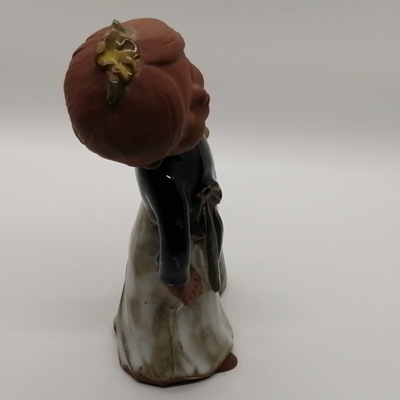 VTG Japanese Girl Figurine with Bud Vase - Picture 4 of 13